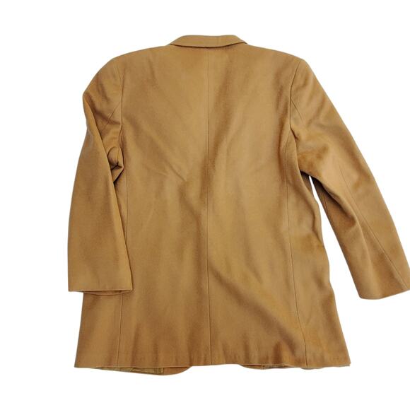 Vintage L. L. Bean Camel Tan Wool Cashmere Blazer Jacket USA Size 18R - Picture 6 of 8